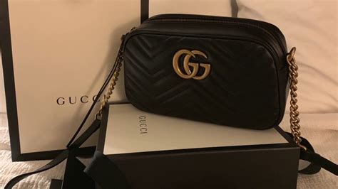 GUCCI MARMONT CAMERA BAG SMALL UNBOXING